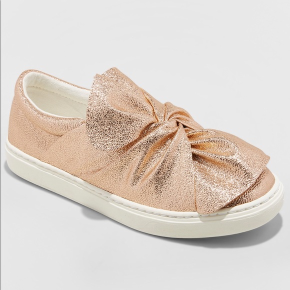 Rose Gold Slipon Sneakers Cat Jack 